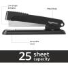 imageAmazon Basics FullStrip Metal Office Desktop Stapler 20 Sheet Capacity NonSlip Black 3Pack3 Count 1 Pack