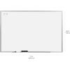 imageAmazon Basics Large Magnetic Dry Erase Whiteboard 48 x 72 Aluminum Frame SilverWhite with Pen Tray for School Classroom Office amp Home