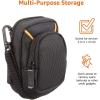 imageAmazon Basics Large Point and Shoot Padded Camera Case with Adjustable Shoulder Strap Belt Loop Interior Dimension 52 x 32 x 1 inches BlackMedium