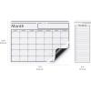 imageAmazon Basics Magnetic Dry Erase Whiteboard Calendar for Fridge Easy to Clean Schedule Organizer 12 x 17 Includes 4 Markers and Eraser