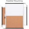 imageAmazon Basics Magnetic Dry Erase Whiteboard amp Cork Board Combo Wall Mounted for Home Office and Classroom Aluminum Frame 36 x 24 WhiteYellowWhite yellow