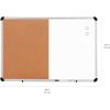 imageAmazon Basics Magnetic Dry Erase Whiteboard amp Cork Board Combo Wall Mounted for Home Office and Classroom Aluminum Frame 36 x 24 WhiteYellowWhite yellow