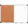 imageAmazon Basics Magnetic Dry Erase Whiteboard amp Cork Board Combo Wall Mounted for Home Office and Classroom Aluminum Frame 36 x 24 WhiteYellowWhite yellow