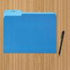 imageAmazon Basics Manila File Folders Letter Size 12 Tab in Left and Right Positions 85 x 11 36PackBlue