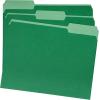imageAmazon Basics Manila File Folders Letter Size 12 Tab in Left and Right Positions 85 x 11 36PackBright Green