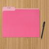 imageAmazon Basics Manila File Folders Letter Size 12 Tab in Left and Right Positions 85 x 11 36PackPink