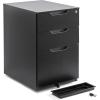imageAmazon Basics Mobile File Cabinet Black 2071 D x 1551 W x 2429 H  With Lock 3 DrawerBlack