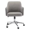 imageAmazon Basics Modern Home Office Desk Chair with Adjustable Height 360 Degree Swivel SmoothRolling Wheels HighDensity Foam Cushioning Light GrayLight Gray