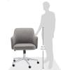 imageAmazon Basics Modern Home Office Desk Chair with Adjustable Height 360 Degree Swivel SmoothRolling Wheels HighDensity Foam Cushioning Light GrayLight Gray