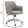imageAmazon Basics Modern Home Office Desk Chair with Adjustable Height 360 Degree Swivel SmoothRolling Wheels HighDensity Foam Cushioning Light GrayLight Gray