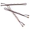 imageAmazon Basics No Slip Bobby Hair Pins Brunette Brown High Gloss for Comfortable AllDay Styling and Updos All Hair Types 72 CountBrown