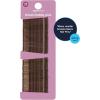 imageAmazon Basics No Slip Bobby Hair Pins Brunette Brown High Gloss for Comfortable AllDay Styling and Updos All Hair Types 72 CountBrown
