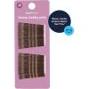 imageAmazon Basics No Slip Bobby Hair Pins Brunette Brown High Gloss for Comfortable AllDay Styling and Updos All Hair Types 72 CountBrown