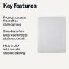imageAmazon Basics Office Chair Mat for Low Pile Carpeted Floors with Lip 36 x 48 Clear36 x 48