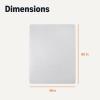 imageAmazon Basics Office Chair Mat for Low Pile Carpeted Floors with Lip 36 x 48 Clear46 x 60