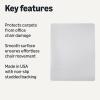imageAmazon Basics Office Chair Mat for Low Pile Carpeted Floors with Lip 36 x 48 Clear46 x 60