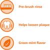imageAmazon Basics PreBrush Dental Rinse Green Mint Flavor Loosens Plaque Before Brushing 24 Fluid Ounces 1Pack Previously Solimo24 Ounce Pack of 1