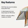 imageAmazon Basics Screened Canopy Tent 12 x 12 ft with Zippered Enclosure UPF50 Sun Protection BugFree Outdoor Shelter for Camping Parties and Events