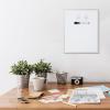 imageAmazon Basics Small Dry Erase Whiteboard Magnetic with Marker and Magnets Lightweight 85 x 11 PlasticAluminum Frame11W x 14H