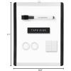 imageAmazon Basics Small Dry Erase Whiteboard Magnetic with Marker and Magnets Lightweight 85 x 11 PlasticAluminum Frame11W x 85H