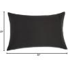 imageAmazon Basics Standard Microfiber Pillow Cases Lightweight Super Soft Easy Care Navy Blue 20 x 30 Set of 2 Pillows Not IncludedBlack