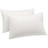 imageAmazon Basics Standard Microfiber Pillow Cases Lightweight Super Soft Easy Care Navy Blue 20 x 30 Set of 2 Pillows Not IncludedCream