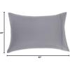 imageAmazon Basics Standard Microfiber Pillow Cases Lightweight Super Soft Easy Care Navy Blue 20 x 30 Set of 2 Pillows Not IncludedDark Gray