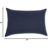 imageAmazon Basics Standard Microfiber Pillow Cases Lightweight Super Soft Easy Care Navy Blue 20 x 30 Set of 2 Pillows Not IncludedNavy Blue