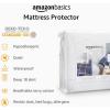imageAmazon Basics Waterproof Breathable Mattress Protector King Size 18 inch Deep Machine Washable WhiteKing Pack of 6