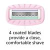 imageAmazon Basics Womens 4 Blade Razor with Pivoting Head for Close Shave Moisturizing Surround Fits AmazonBasics amp Venus Handles Includes 1 Handle 2 Cartridges amp 1 Shower Hanger PinkHandle  2 Refills