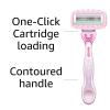 imageAmazon Basics Womens 4 Blade Razor with Pivoting Head for Close Shave Moisturizing Surround Fits AmazonBasics amp Venus Handles Includes 1 Handle 2 Cartridges amp 1 Shower Hanger PinkHandle  2 Refills