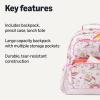 imageAmazon Basics school set with backpack and pencil cases and insulated lunchPINK