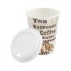 imageAmazon Basics to Go Hot Paper Coffee Cups with Lids 12 oz Caf Design Disposable 100CountSolid  12oz