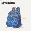 imageAmazon Essentials Kids School Backpack with Multiple Storage Pockets  Durable TearResistant Daypack for Books and SuppliesChildrens School Bag  PinkNavy  Prints