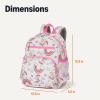 imageAmazon Essentials Kids School Backpack with Multiple Storage Pockets  Durable TearResistant Daypack for Books and SuppliesChildrens School Bag  PinkPinkPlum
