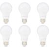 imageAmazon Basics A19 LED Light Bulb 60W Equivalent 9W Energy Efficient E26 Standard Base Soft White 2700K NonDimmable 10000 Hour Lifetime 6Pack