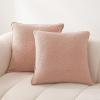 imageAmazon Basics Boucle Throw Pillow Covers for Couch Living Room Home Decor with Hidden Zipper Green 1818in Pack of 2Pink