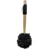 imageAmazon Basics Exfoliating Loofah Brush Body Scrubber with Rubber Handle for Shower Bath Sponge