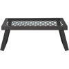 imageAmazon Basics HeavyDuty Portable Camping Grill Grate for Outdoor Open Flame Cooking Foldable Sturdy 159 x 122 Black