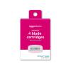 imageAmazon Basics Womens 4 Blade Razor with Pivoting Head for Close Shave Moisturizing Surround Fits AmazonBasics amp Venus Handles Includes 1 Handle 2 Cartridges amp 1 Shower Hanger Pink6 Refills