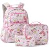 imageAmazon Basics school set with backpack and pencil cases and insulated lunchPINK