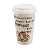 imageAmazon Basics to Go Hot Paper Coffee Cups with Lids 12 oz Caf Design Disposable 100CountSolid  16oz