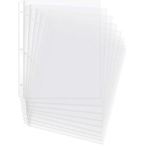 imageAmazon Basics Durable Clear Sheet Protectors for 3 Ring Binder 85 in x 11 in 3 holes 200 PackProtectors
