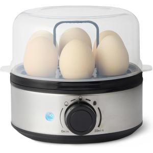 imageAmazon Basics Electric Egg Cooker for HardBoiled Eggs 7Egg Capacity BPA Free Black