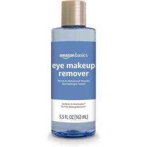imageAmazon Basics Eye Makeup Remover Removes Waterproof Mascara Dermatologist Tested Fragrance Free 55 Fl Oz Pack of 155 Fl Oz Pack of 1