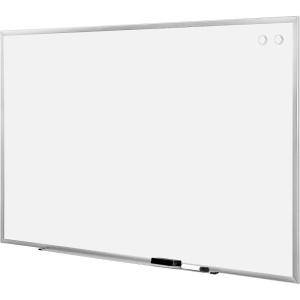 imageAmazon Basics Large Magnetic Dry Erase Whiteboard 48 x 72 Aluminum Frame SilverWhite with Pen Tray for School Classroom Office amp Home
