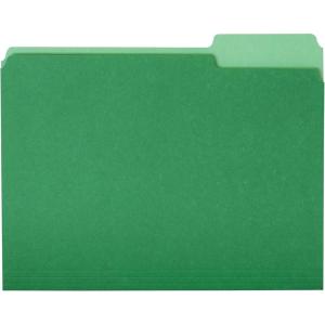 imageAmazon Basics Manila File Folders Letter Size 12 Tab in Left and Right Positions 85 x 11 36PackBright Green