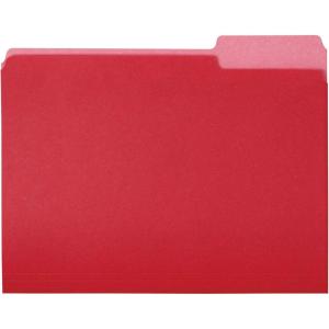 imageAmazon Basics Manila File Folders Letter Size 12 Tab in Left and Right Positions 85 x 11 36PackRed