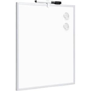 imageAmazon Basics Small Dry Erase Whiteboard Magnetic with Marker and Magnets Lightweight 85 x 11 PlasticAluminum Frame11W x 14H