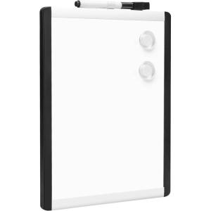 imageAmazon Basics Small Dry Erase Whiteboard Magnetic with Marker and Magnets Lightweight 85 x 11 PlasticAluminum Frame11W x 85H